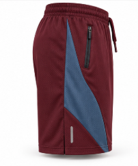 Shorts de sport pour homme en polyamide respirant, séchage rapide, taille mi-haute, cordon de serrage, poches élastiques, pour la gym et la course à pied - Product Image 4