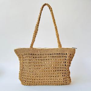 Eco-friendly Natural Fiber Bags Two Open Foldable Handles Cotton Lining 1-1.9L Capacity for Women Stylish Durable Wedding Travel - Product Image 5