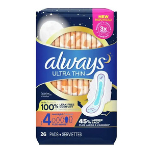 Serviettes hygiéniques Always Feminine Care, serviettes hygiéniques de haute qualité pour femmes, soins personnels - Product Image 3