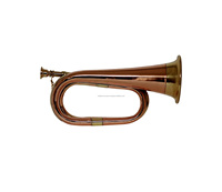Hot Sale Modern Brass & Copper Trumpet with Laser Engraved Mirror Polish Art Ware Best Quality Bugle