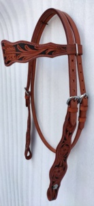 Cabezada de Cuero Genuino Personalizable Hecha en India, Brida de Cuero Estilo Western Kanpur - Product Image 2