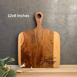 เขียงไม้อะคาเซียทำมือไม้ธรรมชาติของตกแต่งบ้าน | OEM แบบกำหนดเอง - Product Image 4