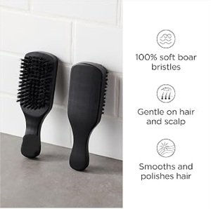 Brosse à barbe en nylon et bois Maclura pour hommes, brosse à huile pour barbier - Product Image 5