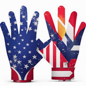 Gants de football américain personnalisés à logo, haute qualité, design respirant, matière polyester, tailles sur mesure, antidérapants – Vente chaude - Product Image 4