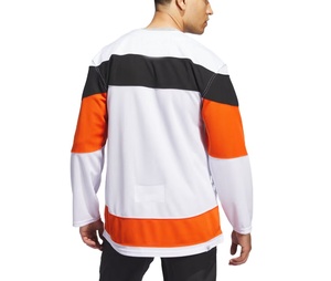 Maillot de hockey sur glace personnalisé, couleur vintage, grande taille, col en V, vêtements de sport, sublimation, broderie sur tissu sergé - Product Image 2