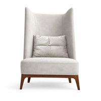 Fauteuil lounge à dossier haut Labus – Fauteuil d'appoint moderne et luxueux pour hôtel et salon |   Chaise design à dossier haut