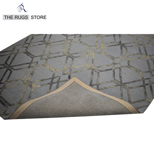 Alfombra Moderna de Lana con Diseño Abstracto de Olas, Hecha a Mano, para Sala de Estar o Dormitorio - Product Image 6