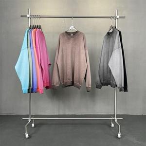 เสื้อฮู้ดดี้สตรีทแวร์ทรงโอเวอร์ไซส์คุณภาพสูง ผลิตตามสั่ง (OEM) พิมพ์ลายปัก ถักทอด้วยผ้าฝ้าย 100% - Product Image 1