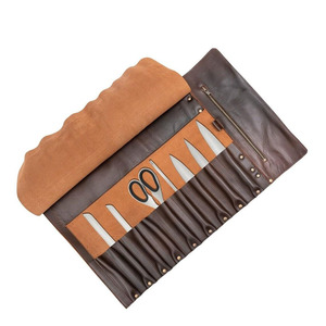 Custom leather <b>tool</b> <b>roll</b> organizer bags wholesale supplier OEM high quality portable storage for sale in wholesale price - Product Image 3