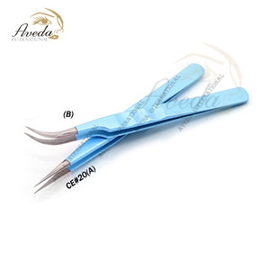 Professional 90 Degree Stainless-Steel Eyelash Extension Isolation Heart Design Nano Grip Fiber Tip Lash Lash lift Tools - Product Image 5