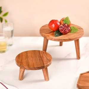 Bandeja de Madera Pura Profesional para Servir Postres, Diseño Artesanal Hecho a Mano, Plato Multiusos para Uso en Hoteles y Restaurantes - Product Image 4