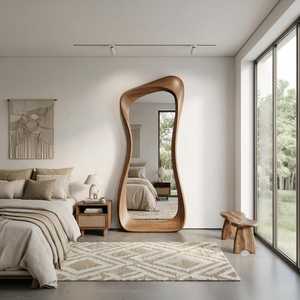 Rustic Wooden Wall <b>Mirror</b> Handmade Home Accent <b>Mirror</b> - Product Image 6