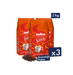 Café moulu Lavazza Suerte 1 kg, 5 sachets par carton, pour les magasins de produits gastronomiques et les détaillants de produits italiens de spécialité, vente en gros - Product Image 1