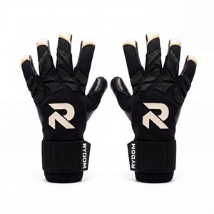 Guantes de portero de fútbol RYDOM, guantes deportivos unisex de cuero con dedos completos, antideslizantes, transpirables, con correa de muñeca ajustable - Product Image 6