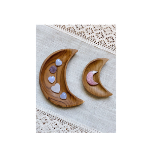 Platos creativos de madera con forma de estrella y luna para fiestas, ideales para servir sandías, aperitivos, ensaladas y postres. - Product Image 4