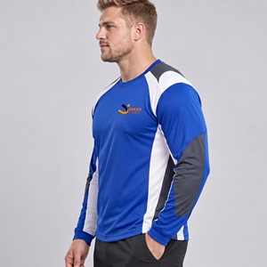 T-shirt décontracté à manches longues pour homme 100% coton Écologique Respirant Tissu doux et confortable Design élégant Couture de qualité - Product Image 2