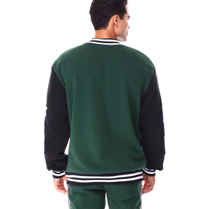 Veste de sport streetwear personnalisée avec logo, veste varsity oversize, qualité supérieure, vente en gros de vestes de sport - Product Image 3