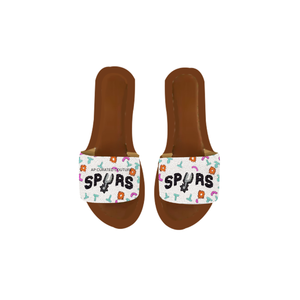 Sandales personnalisées à perles pour le jour du match, décorées de strass rayés, à bout ouvert, mode estivale, pour femmes, antidérapantes, vente en gros - Product Image 5