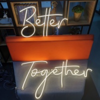 Achetez maintenant : Ensemble de lettres lumineuses, enseignes LED personnalisables, enseignes néon LED pour entreprises, conception de logo sur mesure