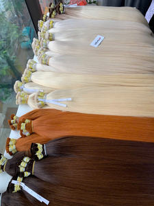 Extensions de cheveux vietnamiens en vrac, cheveux humains bruts, super double trame, toutes les couleurs, 100g, usine, 60cm - Product Image 5