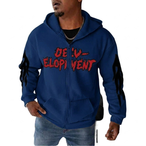 <b>Rhinestone</b> Skeleton Flame Zip-Up Hoodie – Heavyweight 400 GSM White Cotton Fleece – Oversized Streetwear <b>Jacket</b> with Crystal - Product Image 2