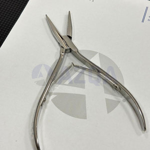 Pince à extensions de cheveux en acier inoxydable, outil de sertissage professionnel pour micro-anneaux et nano-anneaux, pour salon et usage domestique - Product Image 6