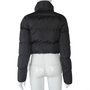<b>Women</b> <b>Zip</b> <b>Up</b> Puffer <b>Jacket</b> Wholesale Warm Lightweight Outerwear Custom Embroidery OEM Manufacturer - Product Image 5