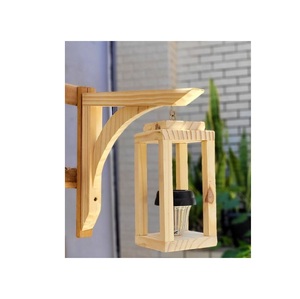 Farol de Madera para Decoración del Hogar, Centros de Mesa para Bodas Estilo Rústico, Decoración para Chimeneas y Reuniones Festivas - Product Image 4