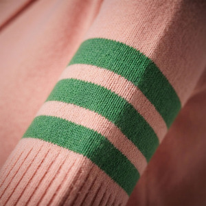 Custom Logo Vintage Sorority <b>Cardigan</b> <b>Shawl</b> <b>Collar</b> College Sweater Pink Green Greek Preppy Winter Apparel for Women - Product Image 5