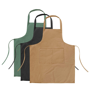 Wholesale Chef <b>Aprons</b> Custom Cotton <b>Kitchen</b> <b>Apron</b> with Adjustable Neck Strap and Front Pockets OEM Manufacturer - Product Image 1