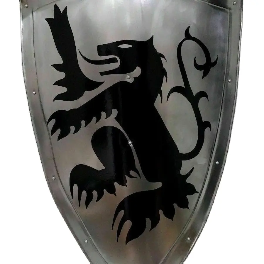 Escudo de caballero MEDIEVAL coleccionable, armadura hecha a mano de METAL, regalo, CHMN2016