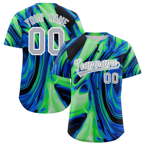 Custom Black Black-Pink 3D Pattern Design Tropical Palm <b>Leaves</b> Authentic Baseball Jersey - Product Image 5