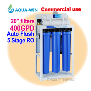 Filtre à eau électrique en plastique à osmose inverse 5 étapes 400G de fabrication taïwanaise avec boîtier de 20 pouces pour hôtels, foyers et usage extérieur - Product Image 1