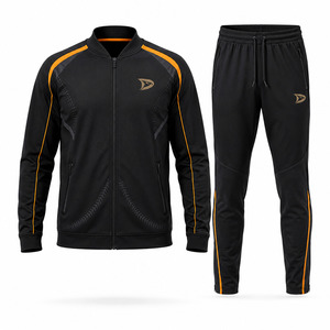 Full Zip Baseball Warmup <b>Jacket</b> Tapered Pants <b>Reflective</b> Team Training Tracksuit Set Uniform - Product Image 1