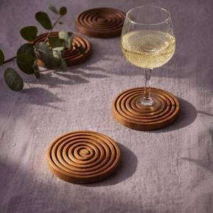 Sous-verres ronds en résine faits à la main, modernes, personnalisables, épaisseur variée, diamètre 300 mm, résistants à la chaleur, réutilisables, pour la décoration de table à la maison - Product Image 1