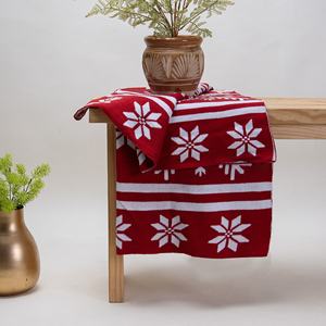 Manta de lujo especial de Navidad, manta 100% algodón hecha a mano para acampar y viajar - Product Image 1