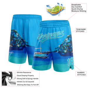 <b>Men</b> Basketball <b>Shorts</b> Custom Name Number Printed Athletic Training Elastic Mid Waist Quick Dry Camouflage <b>Pattern</b> Team Wear - Product Image 2