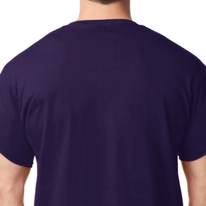 Camiseta de algodón para hombre, informal, de manga corta, cuello redondo, cómoda para uso diario, básica, en color Grava. - Product Image 5