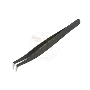 แหนบต่อขนตาสแตนเลสอย่างดี ป้องกันไฟฟ้าสถิต ทนทาน - Product Image 3