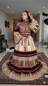 Wholesale Prices Latest Designs Afghani <b>Dress</b> Women Afghan Kuchi Embroidered maxi <b>Dress</b> High Neck Long Sleeves Casual <b>Dresses</b> - Product Image 4