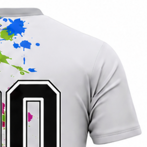Manufacturer White Multicolor Sublimated Volleyball Jersey Short Sleeve Sports Shirt Team Athletic Wear Match Training Apparel - Product Image 4