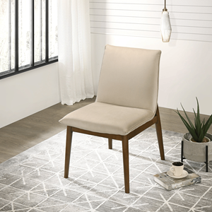 Set di 2 Sedie da Pranzo Monza in Velluto Beige - Product Image 3