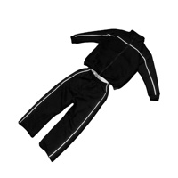 Chándal unisex con logotipo personalizado y rayas reflectantes, chaqueta cortavientos, pantalones de chándal acampanados, conjunto de chándales holgados para la temporada de invierno