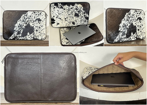 Vente en gros Sacs en cuir de vachette de haute qualité pour ordinateur portable 13 14 15 15.6 pouces Sacs de protection pour ordinateur portable et housses de transport pour unisexe - Product Image 4