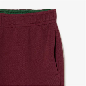 Wholesale Price Elastic Mid Waist <b>Drawstring</b> Joggers 100% Cotton Fabric Solid Maroon Color Breathable Winter Warm Men's <b>Trousers</b> - Product Image 2