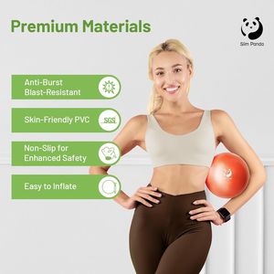 Pelota de Pilates Pequeña de 9 Pulgadas, Antiexplosión, para Yoga, Estabilidad, Ejercicios de Fortalecimiento del Core, Fisioterapia - Product Image 4