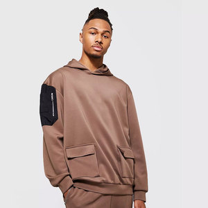 Sweat-shirts à capuche surdimensionnés de haute qualité, nouvelle collection, pour sports de plein air, jogging, entraînement, avec cordon de serrage, respirants, hiver, vente en gros pour hommes - Product Image 2