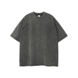 เสื้อยืดคอกลมแขนสั้นทรงปกติสีเทาสำหรับผู้ชาย ลายพิมพ์ลำลอง ผ้าเจอร์ซีย์ถักจากผ้าฝ้าย ซักแล้ว ระบายอากาศได้ดี เป็นมิตรกับสิ่งแวดล้อม น้ำหนัก 220 กรัม - Product Image 3