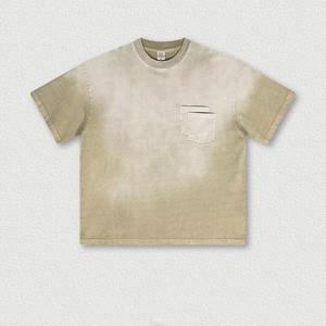 Camiseta Blanca para Hombre, Personalizable con Logotipo, Estilo Vintage, Lavado Ácido, Talla Grande, Algodón de Alta Calidad - Product Image 4