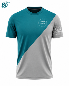 Custom Soccer Jersey Teal Grey Diagonal Split Sublimation Name Number Print Quick Dry Wholesale OEM Team Uniform - Product Image 1